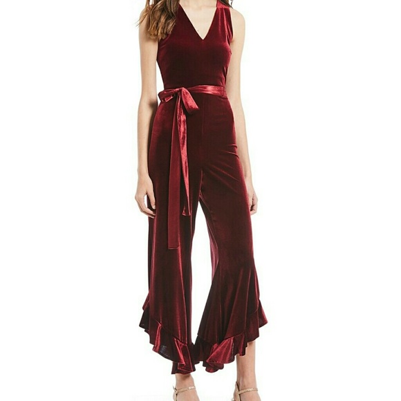 Betsey Johnson Pants - NWT Betsey Johnson Velvet Romper Jumpsuit 14